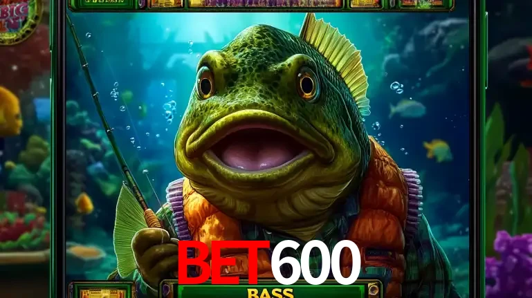 Personagem de peixe pescador do popular jogo de slot com tema de pescaria, uma das emocionantes opções de caça-níqueis para jogar e ganhar no cassino BET600.